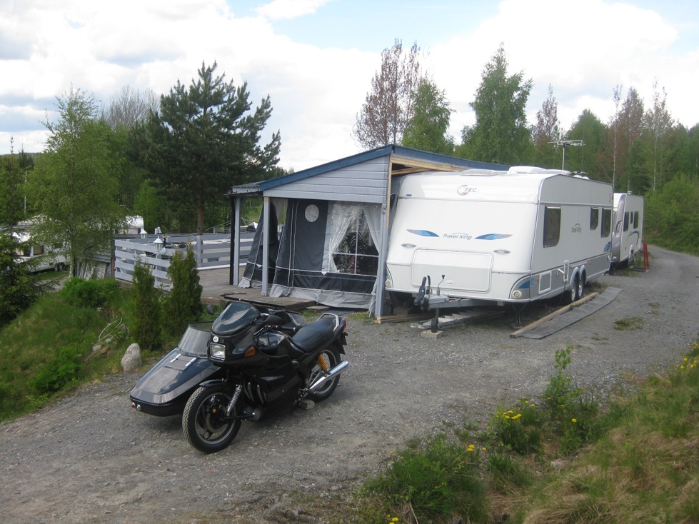 Her er vogna kommet p� plass